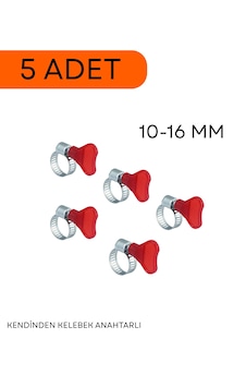 10-16 Mm Kendinden Kelebek Anahtarlı Hortum Kelepçesi
