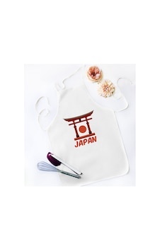 Bk Gift Japan Tasarımlı Beyaz Mutfak Önlüğü - Model 1 Bk Gift Japan Tasarımlı Beyaz Mutfak Önlüğü - Model 1