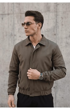 Oksit Muxi Slim Fit Fermuarlı Ve Çıtçıt Korumalı Astarlı Suya Dayanıklı Erkek Mevsimlik Bomber Ceket Haki Oksit Muxi Slim Fit Fermuarlı Ve Çıtçıt Korumalı Astarlı Suya Dayanıklı Erkek Mevsimlik Bomber Ceket Haki