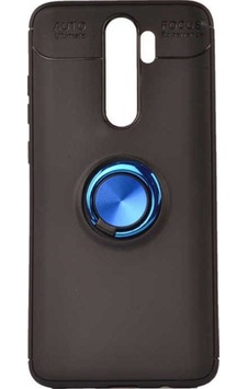 Xiaomi Redmi Note 8 Pro Kılıf Zore Ravel Silikon Kapak Siyah-Mavi Xiaomi Redmi Note 8 Pro Kılıf Zore Ravel Silikon Kapak Siyah-Mavi