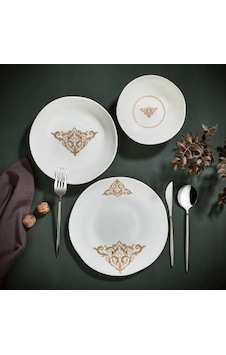 Mea Concept Hürrem 24 Parça Bone Porselen Yemek Takımı Desenli Mea Concept Hürrem 24 Parça Bone Porselen Yemek Takımı Desenli