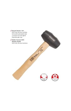 Ağaç Saplı Lastik Tokmak No: 60