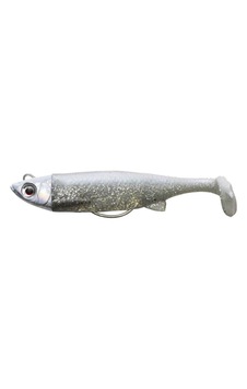 Savage Gear 3D Tpe Minnow Jig 42Gr 13Cm White Glit Savage Gear 3D Tpe Minnow Jig 42Gr 13Cm White Glit