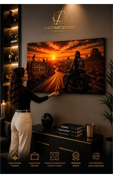 Özgür Yol Erkek Motorcu Kanvas Tablo Motosiklet Ve Gün Batımı Duvar Dekoru Modern Premium Kanvas Tablo Rıde Free Freedom Series No. 05 Çok Renkli Çok Renkli Özgür Yol Erkek Motorcu Kanvas Tablo Motosiklet Ve Gün Batımı Duvar Dekoru Modern Premium Kanvas Tablo Rıde Free Freedom Series No. 05 Çok Renkli Çok Renkli