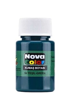 Nova Color Kumaş Boyası 35 Cc Yeşil - 2 adet Nova Color Kumaş Boyası 35 Cc Yeşil - 2 adet