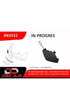 Cosmotex 8681628322679 Ön Tampon Çeki Demir Kapağı Mercedes W212-e200-e250-e63-amg-e300-e350