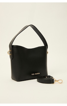 Ted Baker Düz Cilt Mini El Çantası Siyah Ted Baker Düz Cilt Mini El Çantası Siyah