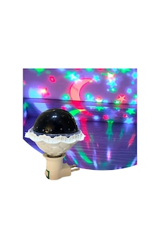 Buffer Kristal Gökyüzü Modlu Yıldızlı Hareketli 360 Derece Dönen Kristal Led Ampül Renkli