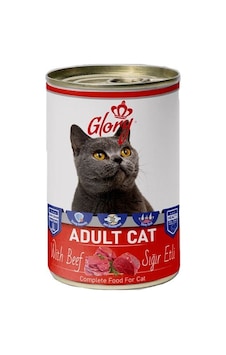 12x400 Gram Glory Parça Sığır Etli Kedi Konservesi 12x400 Gram Glory Parça Sığır Etli Kedi Konservesi