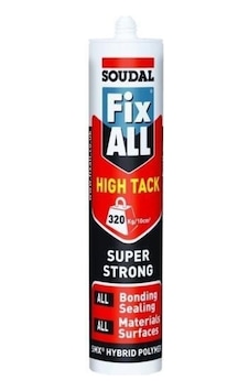 Soudal Fixall High Tack Montaj Silikonu Korniş Yapıştırıcı Beyaz 290 ML Soudal Fixall High Tack Montaj Silikonu Korniş Yapıştırıcı Beyaz 290 ML