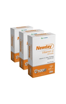 Newday Vitamin C Complex Çinko Pikolinat 30 Kapsül 3 Paketi Newday Vitamin C Complex Çinko Pikolinat 30 Kapsül 3 Paketi