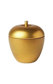 Ikea Vınterfınt Metal Kutuda Dekoratif Kokulu Mum Altın Rengi