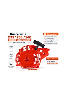 Algaride Husqvarna 235 236 240 Uyumlu Starter Kapak Komple Marş Mekanizmalı Motorlu Testere Çekme Starteri Yedek Parça Algaride Husqvarna 235 236 240 Uyumlu Starter Kapak Komple Marş Mekanizmalı Motorlu Testere Çekme Starteri Yedek Parça