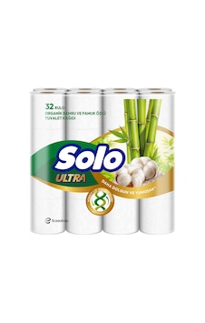 Solo Ultra Organik Bambu & Pamuk Özlü Tuvalet Kağıdı 32'li 5'li Avantaj Paketi Mıchu Solo Ultra Organik Bambu & Pamuk Özlü Tuvalet Kağıdı 32'li 5'li Avantaj Paketi Mıchu