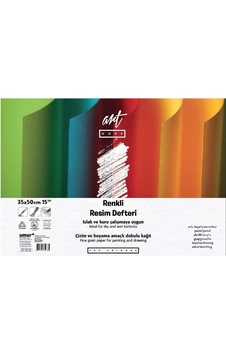 Clara Renkli Resim Defteri 160 Gr / 180 Gr, 35 X 50, 12/3 Yaprak