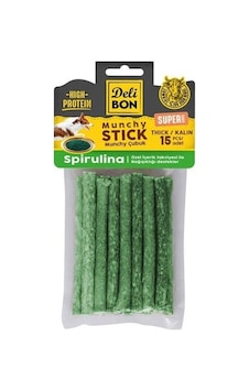 Delibon Süper Munchy Çubuk Spirulinalı Köpek Çiğneme Kemiği Kalın 15'li Delibon Süper Munchy Çubuk Spirulinalı Köpek Çiğneme Kemiği Kalın 15'li