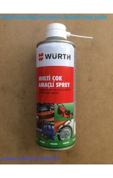 Würth Multi Çok Amaçlı Pas Sökücü Yağlayıcı Sprey Yağ 400 ML Würth Multi Çok Amaçlı Pas Sökücü Yağlayıcı Sprey Yağ 400 ML