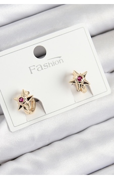 Pirinç Zirkon Taşlı Yıldız Model Gold Renk Çocuk Küpe 6413567 Pirinç Zirkon Taşlı Yıldız Model Gold Renk Çocuk Küpe 6413567