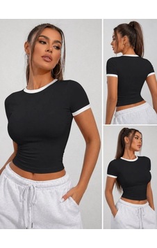Defymoda Kadın Yanı Lastik Detay Ribanalı Viskon Kumaş Bluz Siyah