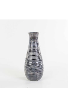 Euro Flora Çizgili Seramik Vazo 15x39 Cm