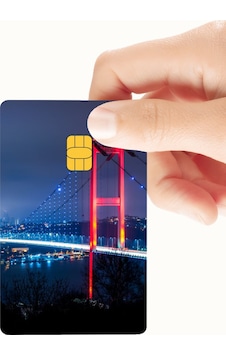 Köprülü Gece Manzarası Temalı Kredi Ve Banka Kartı Kaplama Sticker Natural Köprülü Gece Manzarası Temalı Kredi Ve Banka Kartı Kaplama Sticker Natural