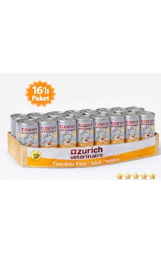 Zurich Veterinaire Tavuklu Yetişkin Kedi Konservesi 415 Gr X 16 Li Paket Zurich Veterinaire Tavuklu Yetişkin Kedi Konservesi 415 Gr X 16 Li Paket