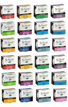 Schesir 12 Çeşit Karma Kedi Konservesi 24 x 85 G Schesir 12 Çeşit Karma Kedi Konservesi 24 x 85 G