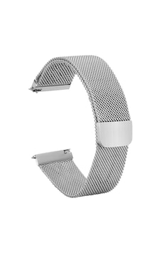 Forzacase Huawei Watch Gt2 42mm Uyumlu Metal Mıknatıslı Kordon Kayış - Fc095 Gümüş Forzacase Huawei Watch Gt2 42mm Uyumlu Metal Mıknatıslı Kordon Kayış - Fc095 Gümüş