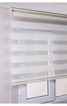 Ekru Düz Zebra Stor Kaliteli Güneşlik Perdeler