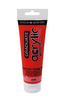 Daler Rowney Graduate Akrilik Boya 619 Cadmium Orange 120 ML Daler Rowney Graduate Akrilik Boya 619 Cadmium Orange 120 ML