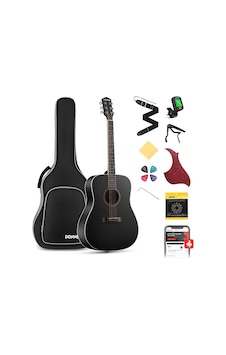 Donner Dag-1cb Dreadnaught Akustik Gitar Seti Siyah Donner Dag-1cb Dreadnaught Akustik Gitar Seti Siyah