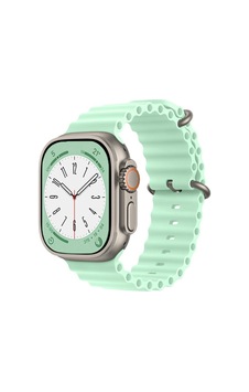 Apple Watch Uyumlu - 38mm Ocean Kordon - Açık Yeşil Apple Watch Uyumlu - 38mm Ocean Kordon - Açık Yeşil