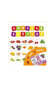 Konuşan Kartlar - 24 Kart 24 Yiyecek- Net Çocuk Yayınları