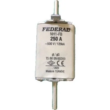Federal Nh1 1 Boy 250 Amper Bıçaklı Sigorta Buşonu Federal Nh1 1 Boy 250 Amper Bıçaklı Sigorta Buşonu