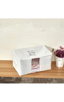 Orta Boy Beyaz Pvc Detaylı Home Sweet Home Baskılı Hurç 52x28x31 Çok Renkli Orta Boy Beyaz Pvc Detaylı Home Sweet Home Baskılı Hurç 52x28x31 Çok Renkli