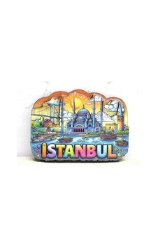 Mey İthalat Ahşap İstanbul Temalı Magnet - Model 8
