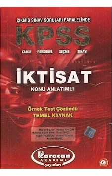 Kpss İktisat Konu Anlatımlı Örnek Test