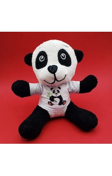 Tişörtlü Panda Oyuncak Çok Renkli