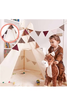 Kiddy's Teepee Süs Bayrakları - Toprak Tonları Kiddy's Teepee Süs Bayrakları - Toprak Tonları