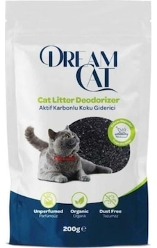 Dream Cat Aktif Karbonlu Kedi Kumu Koku Giderici 200 Gr Dream Cat Aktif Karbonlu Kedi Kumu Koku Giderici 200 Gr