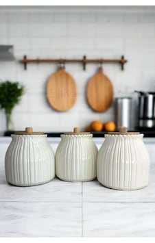 3'lü Papatya Desen Ahşap Kapaklı Kahve,çay,şeker,tuz Baharatlık,saklama Kabı,kavanoz Beyaz 3'lü Papatya Desen Ahşap Kapaklı Kahve,çay,şeker,tuz Baharatlık,saklama Kabı,kavanoz Beyaz