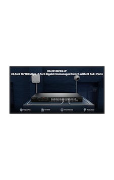 Ruıjıe Reyee Rg-es126fgs-lp 26 Port, 24 Port Megabit Poe, 180w, 2 Port Gigabit Uplink, 1 Port Gigabit Combo, Switch Ruıjıe Reyee Rg-es126fgs-lp 26 Port, 24 Port Megabit Poe, 180w, 2 Port Gigabit Uplink, 1 Port Gigabit Combo, Switch