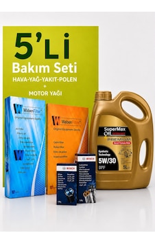 Bosch-waben Mitsubishi Asx 1.6 Dizel Filtre Bakım Seti-supermax Oil 5w30 5 Lt 2015-2018 4 Lü Bosch-waben Mitsubishi Asx 1.6 Dizel Filtre Bakım Seti-supermax Oil 5w30 5 Lt 2015-2018 4 Lü