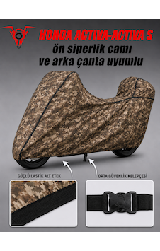 Honda Actıva-actıva S Army Premium Kamuflaj Desenli Suya Ve Güneş Işınlarına Dayanıklı Motosiklet Brandası Honda Actıva-actıva S Army Premium Kamuflaj Desenli Suya Ve Güneş Işınlarına Dayanıklı Motosiklet Brandası