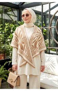 Remsa Kadın Zebra Desenli Kaşmir Dokulu Üçgen Şal 1309 Camel Remsa Kadın Zebra Desenli Kaşmir Dokulu Üçgen Şal 1309 Camel