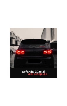 Cefanda Güzeldi Seni Sevmekte 35x7 Araç Arkası Yazısı Araba Cefanda Güzeldi Seni Sevmekte 35x7 Araç Arkası Yazısı Araba