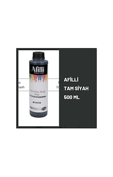 Filli Boya Tam Siyah Parlak Akrilik 500 Ml