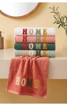 Home Nakışlı %100 Pamuklu 5'li Havlu Seti 50x90 Cm Çok Renkli Home Nakışlı %100 Pamuklu 5'li Havlu Seti 50x90 Cm Çok Renkli