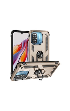 Xiaomi Redmi 12c Kılıf Sofya Yüzüklü Silikon Kapak - Gold Çok Renkli Xiaomi Redmi 12c Kılıf Sofya Yüzüklü Silikon Kapak - Gold Çok Renkli