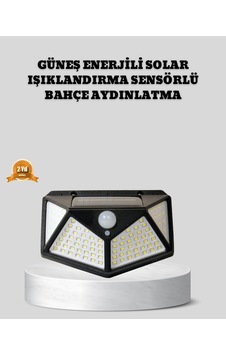 Güneş Enerjili Aydınlatma 100 Led Sensörlü Solar D 0lamba-1-0949b Güneş Enerjili Aydınlatma 100 Led Sensörlü Solar D 0lamba-1-0949b